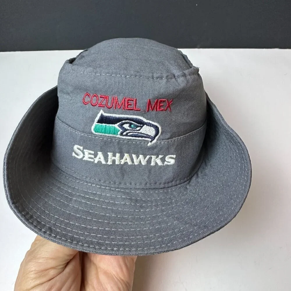 SEAHAWKS BUCKET OUTDOR HAT WITH EMBROIDERED LOGO, 